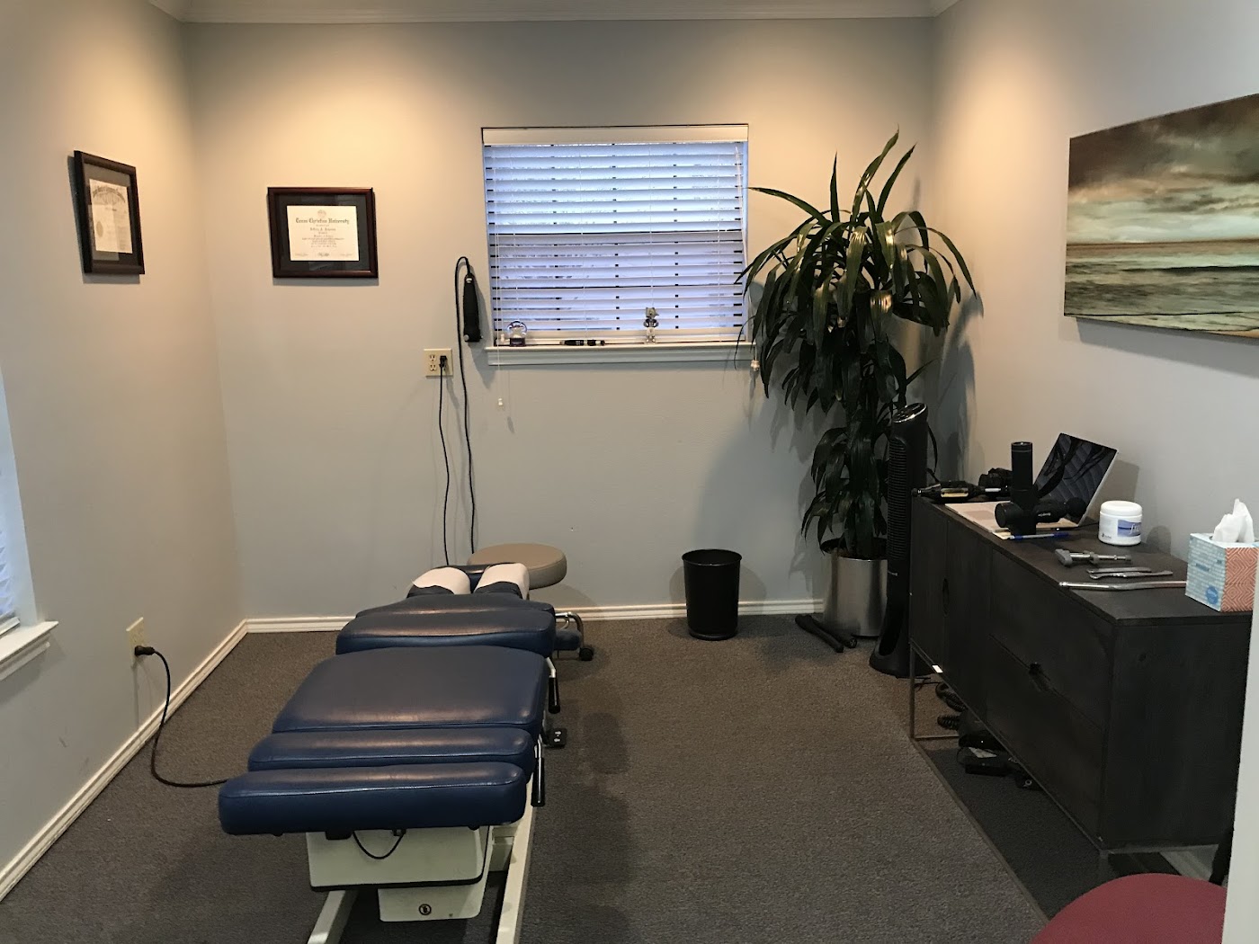 MOVE chiropractic treatment room